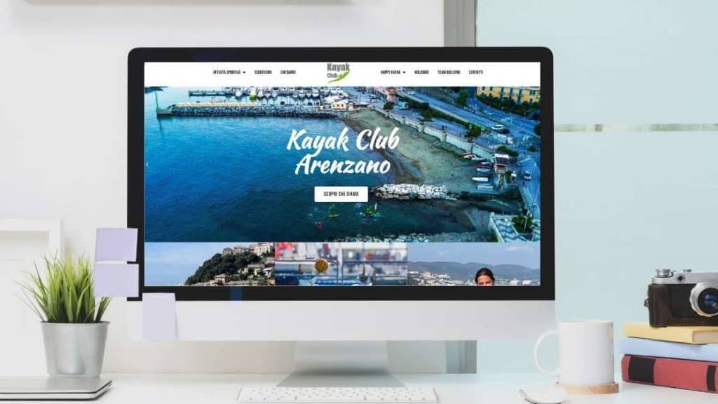 Case History della realizzazione del sito del Kayak Club Arenznao